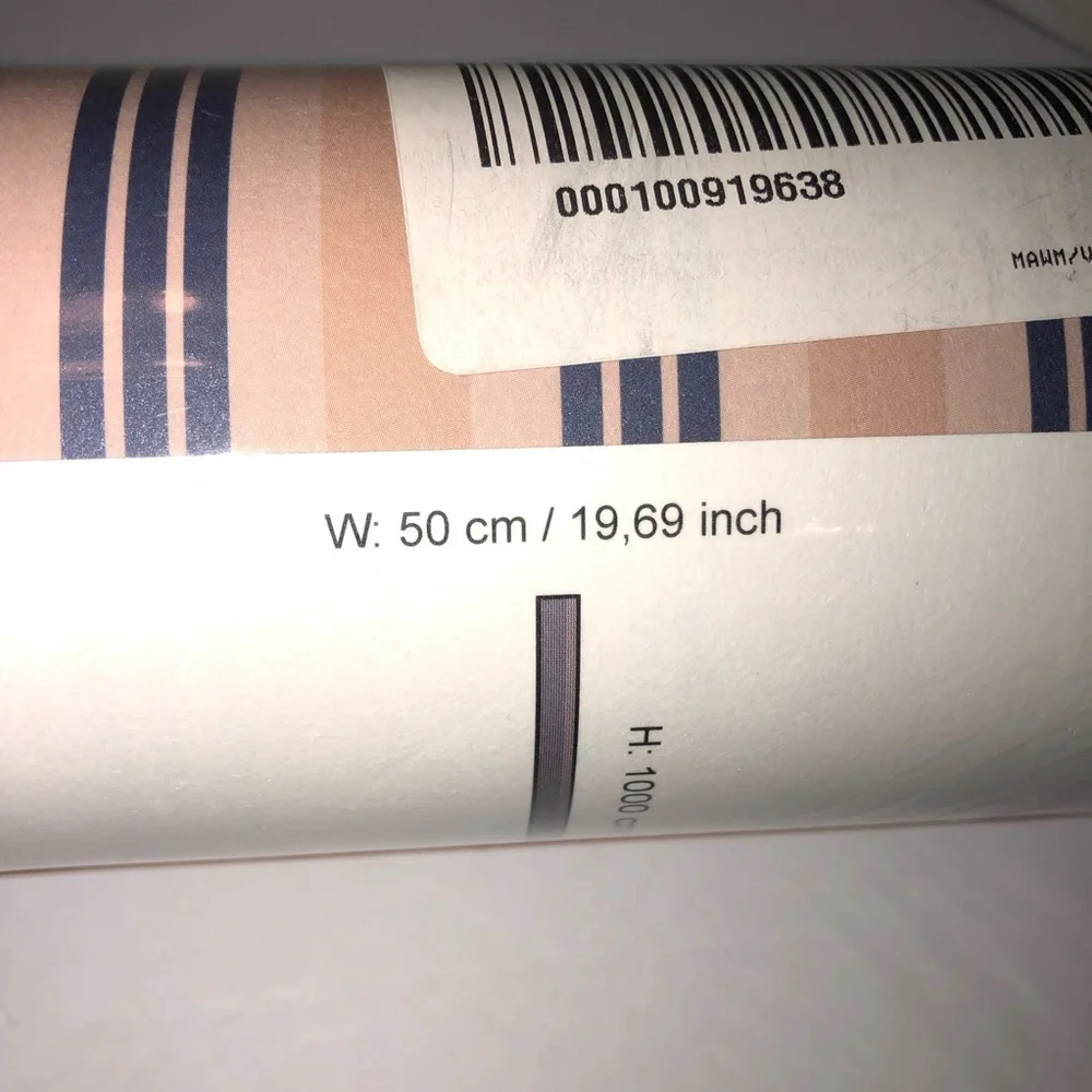 New Anthropologie Papier Villa Vertical Stripe Apricot Pink Wallpaper Wall Mural